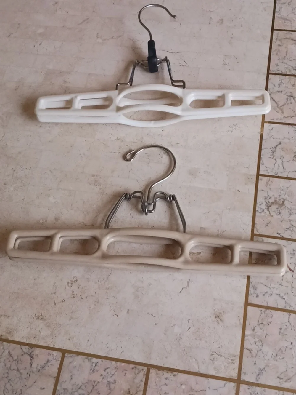 Vintage- Heavy Duty Locking Pants Hangers,,set of 2.....New,,see Description